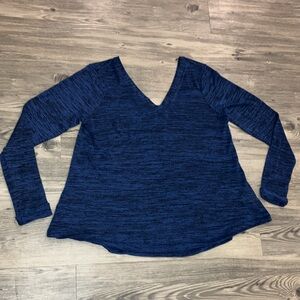 Love & Legend Women's Navy Blue V-Neck Top